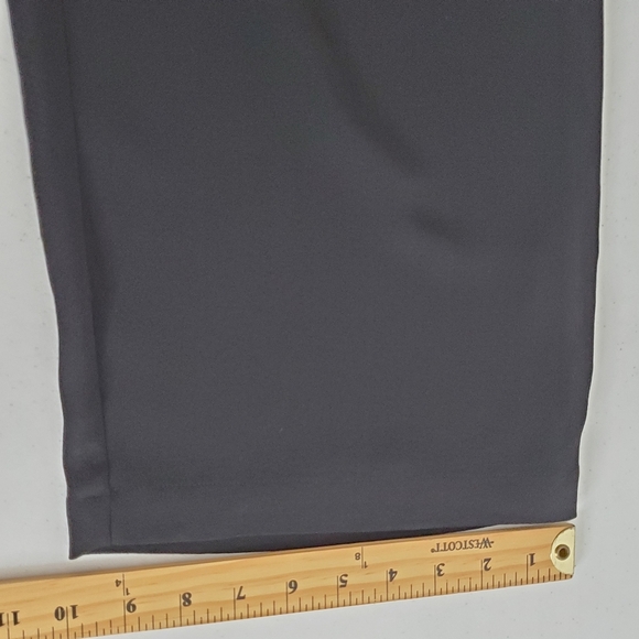 Eileen Fisher Silk Georgette Crepe Luxe Trousers Size XL Black Zip Fly Pants NEW - Picture 10 of 14